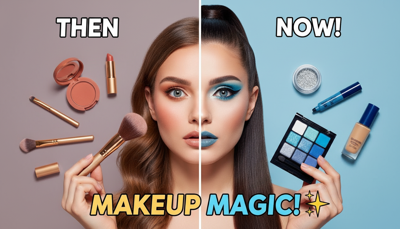 Skincare thumbnail example for beauty videos, AI generated