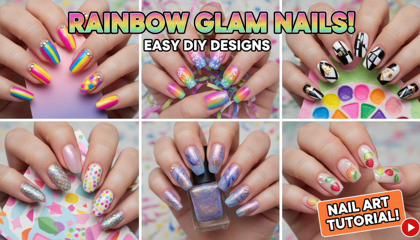 AI-generated Nail Art thumbnail for beauty videos