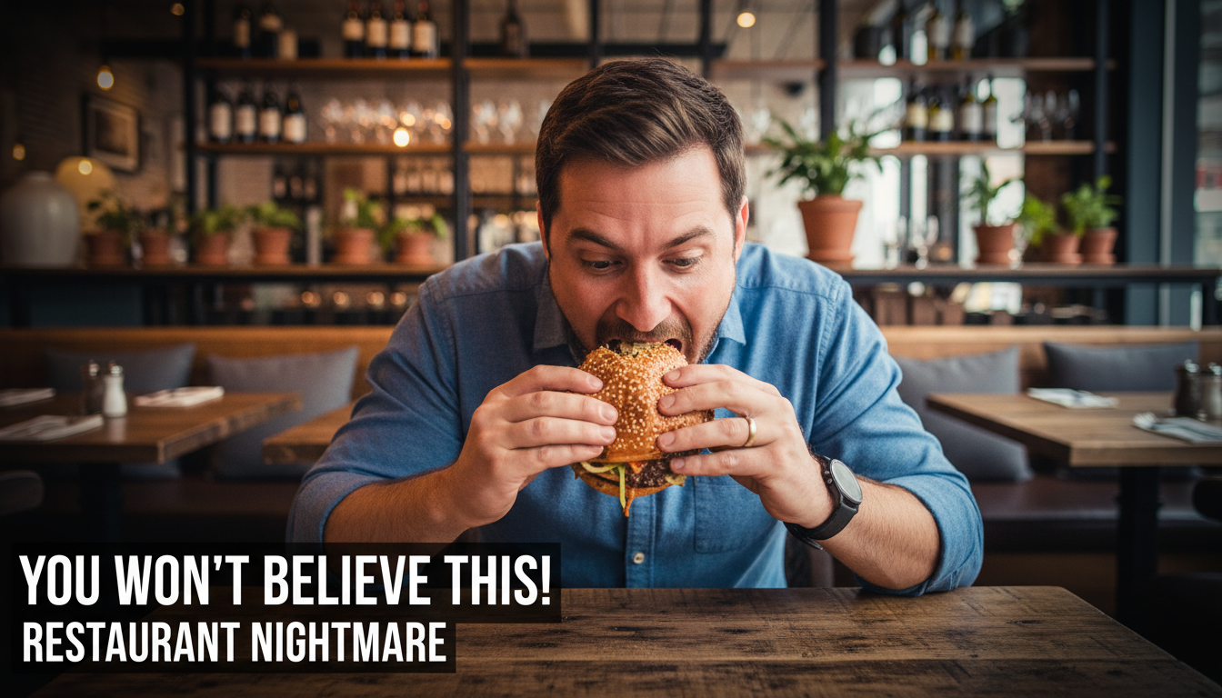 Restaurant Reviews YouTube thumbnail idea by Thumix