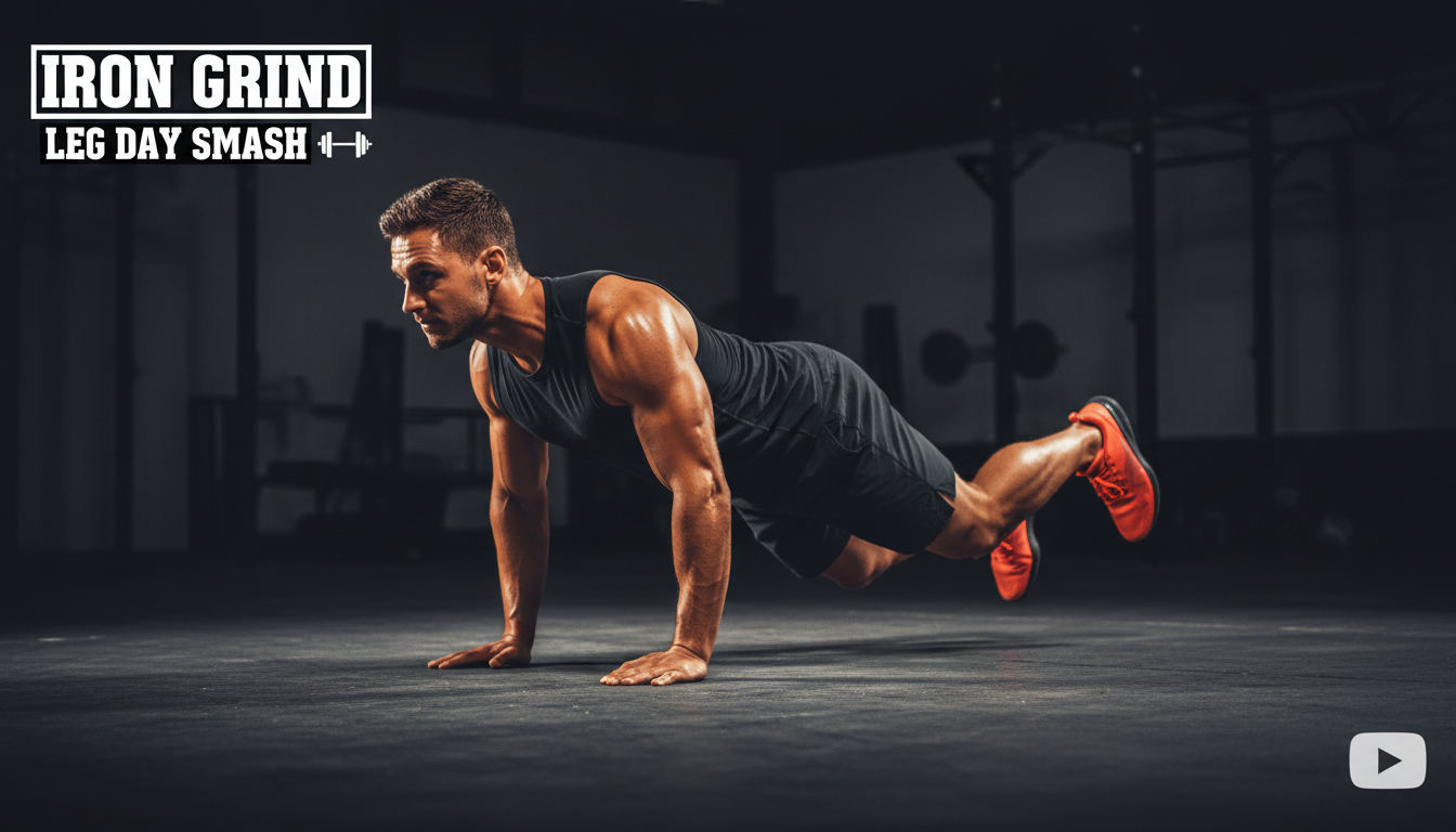 Cardio & HIIT thumbnail example for fitness videos, AI generated