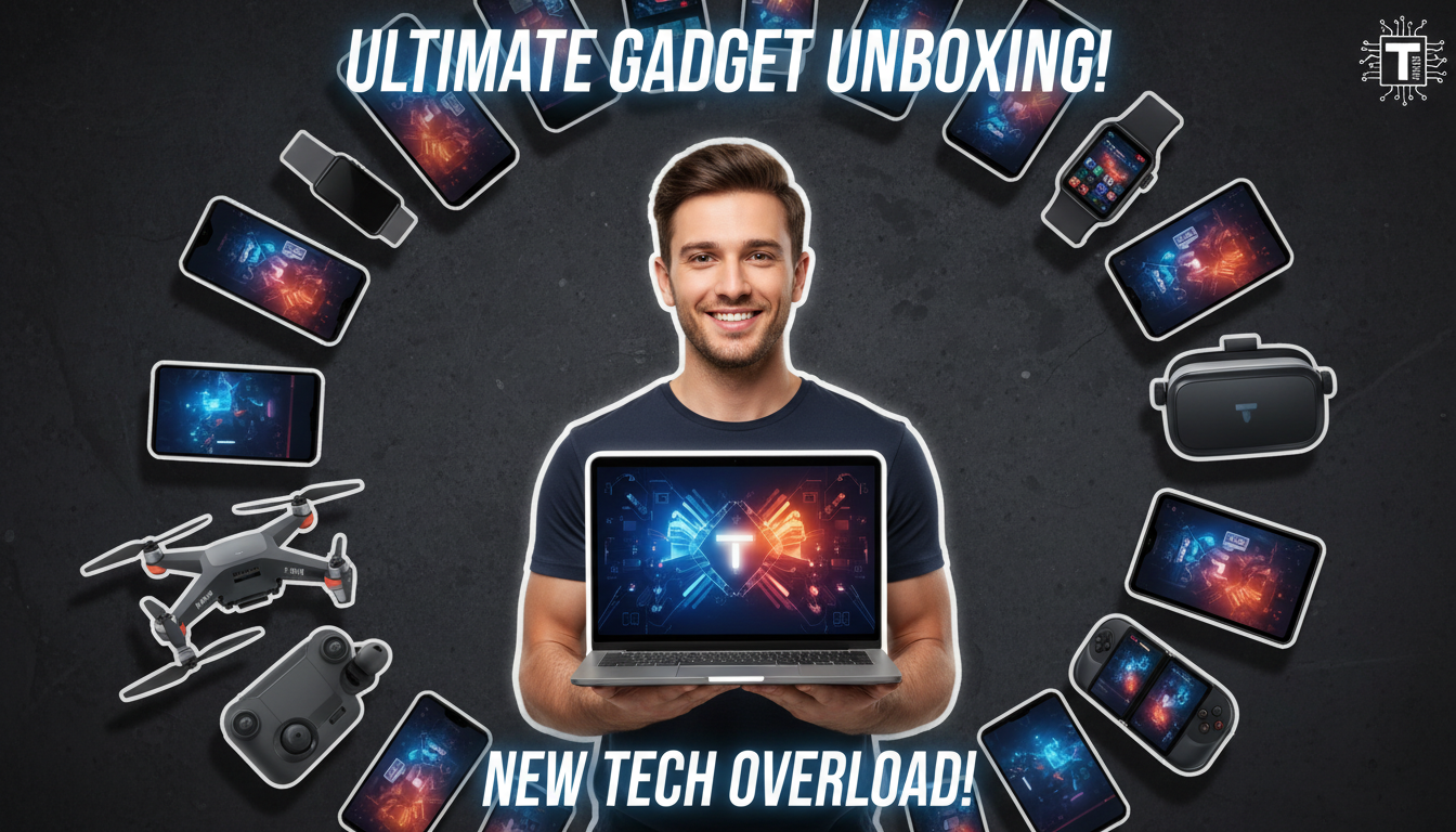 Tech YouTube thumbnail design example — tech youtube thumbnail
