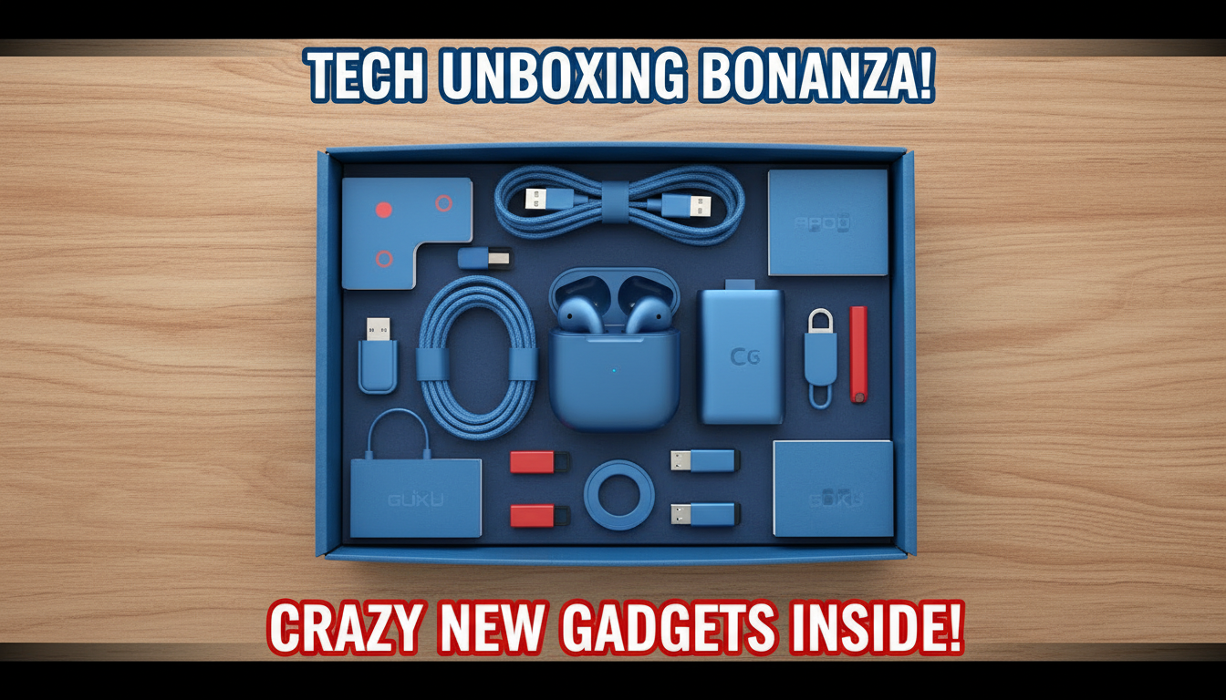 PC Builds thumbnail example for tech videos, AI generated
